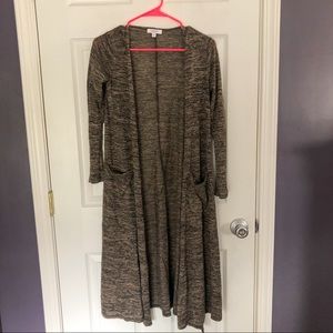 Lularoe marled sarah duster size XS